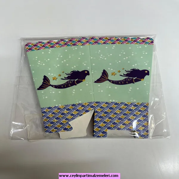 Deniz Kızı Temalı Popcorn Kutusu